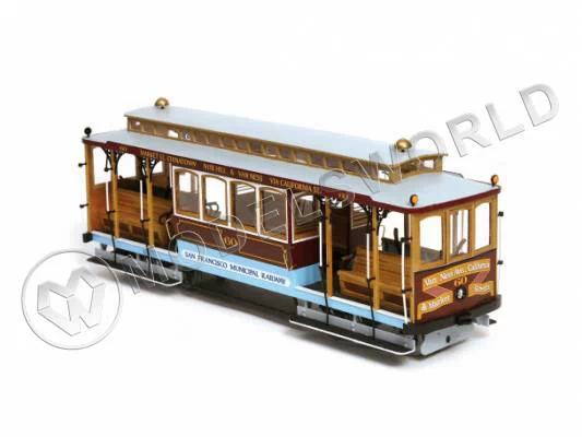 Набор для постройки модели трамвая SAN FRANCISCO. Масштаб 1:24