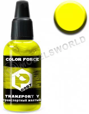 Акриловая краска Pacific88 Aero Транспортный желтый (Transport yellow), 18 мл