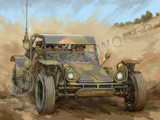 Склеиваемая пластиковая модель Американский военный автомобиль Delta Force FAV. Масштаб 1:35