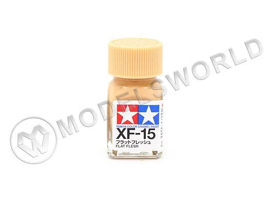 Эмалевая матовая краска Tamiya в стеклянной баночке 10 мл. XF-15 Flat Flesh