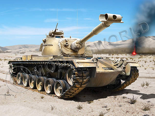 Склеиваемая пластиковая модель Средний танк M48A2C. Масштаб 1:72 - фото 1