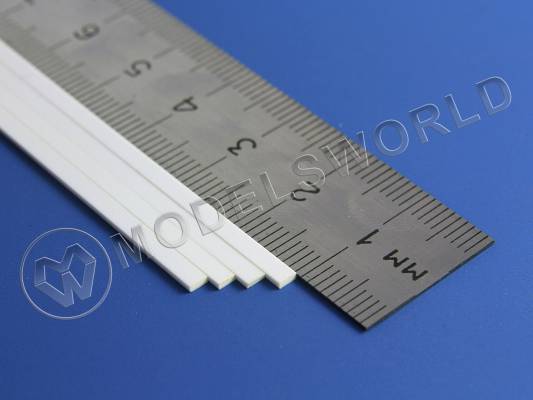 Полоска пластиковая для масштаба S, 0.8х2.4 мм, 10 шт