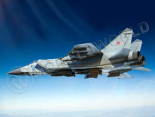 Склеиваемая платсиковая модель самолет МиГ-31 Foxhound. Масштаб 1:72 - фото 1