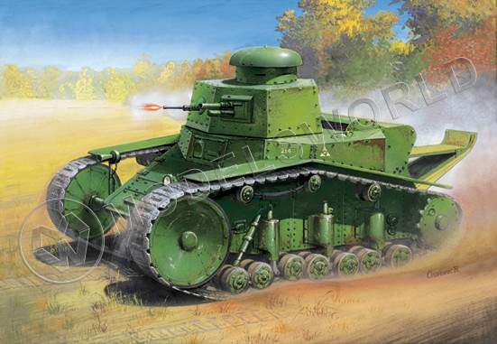 Склеиваемая пластиковая модель Легкий танк Т-18. Масштаб 1:35 - фото 1