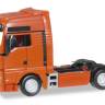 Модель автомобиля  MAN TGX XXL Euro 6 rigid tractor, оранжевый. H0 1:87