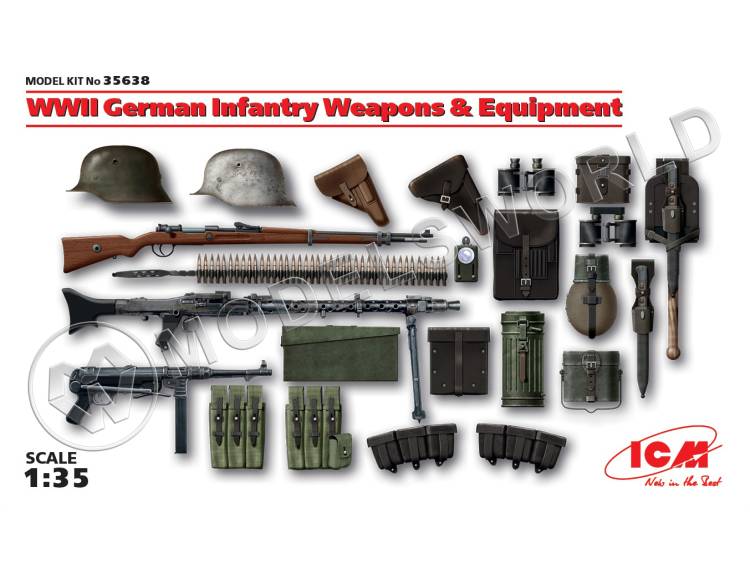 Оружие и снаряжение Германской пехоты ІІ МВ. Масштаб 1:35 - фото 1