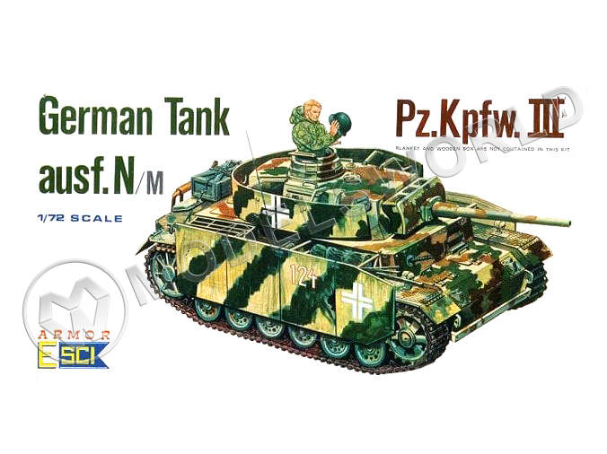 Склеиваемая пластиковая модель Немецкий танк Pz.Kpfw. III ausf. N/M. Масштаб 1:72 - фото 1