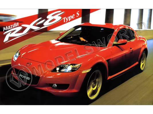 Склеиваемая пластиковая модель автомобиль Mazda RX-8 Type S. Масштаб 1:24