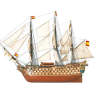 Набор для постройки модели корабля SANTA ANA 100-пушечный военный корабль 1784 г. Масштаб 1:84