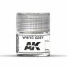 Акриловая лаковая краска AK Interactive Real Colors. White Grey RAL 9002. 10 мл