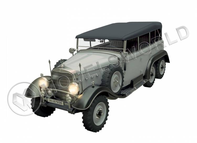 Склеиваемая пластиковая модель G4 с тентом (образца 1935 г.), Германский автомобиль ІІ МВ. Масштаб 1:72 - фото 1