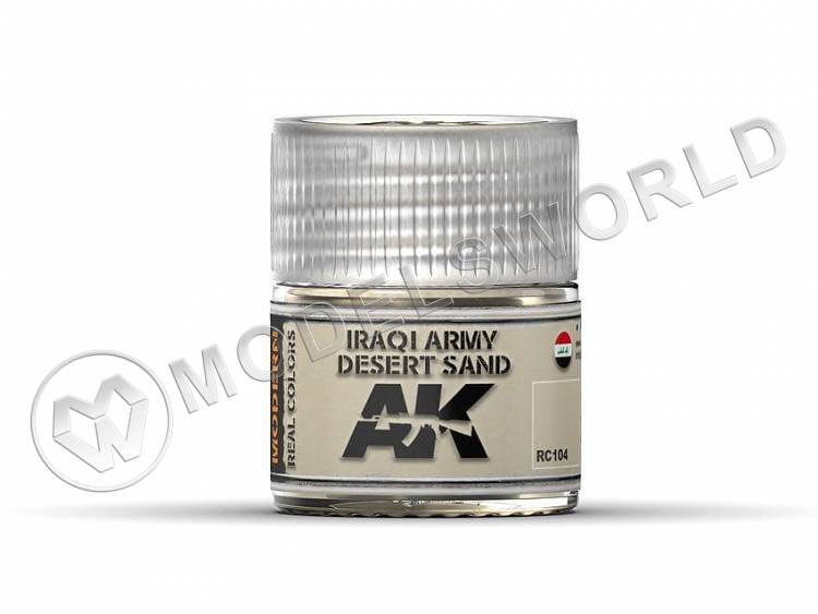 Акриловая лаковая краска AK Interactive Real Colors. Iraqi Army Desert Sand. 10 мл - фото 1