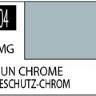 Краска на растворителе художественная MR.HOBBY C104 GUN CHROME (Полу-глянцевая) 10мл.