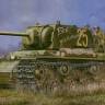 Склеиваемая пластиковая модель KV-1 Model 1941 KV Small Turret Tank. Масштаб 1:48