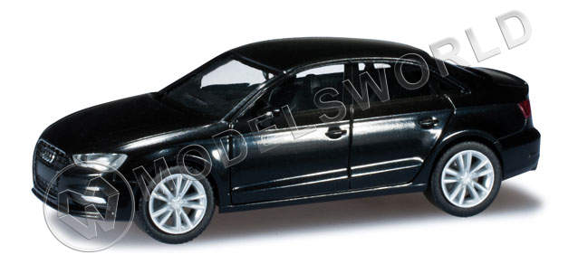 Модель автомобиля Audi A3® Limousine, черный. H0 1:87 - фото 1