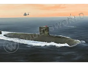 Склеиваемая пластиковая модель Французская АПЛ SSBN Le Triomphant. Масштаб 1:350