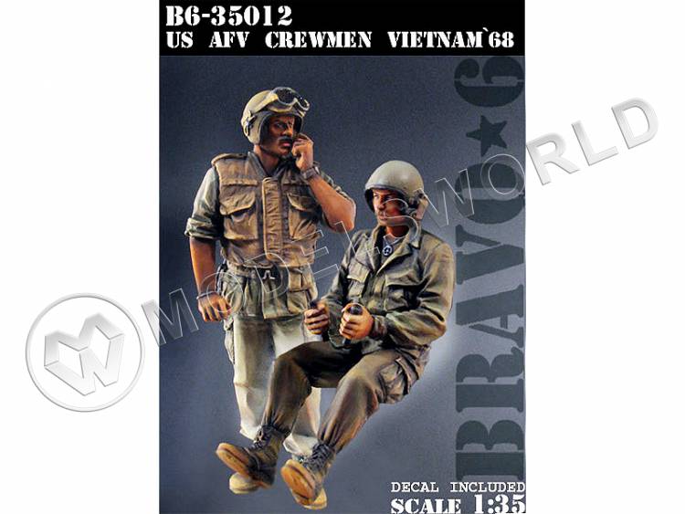 Фигуры Экипаж U.S. AFV, Вьетнам '68. Масштаб 1:35 - фото 1