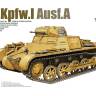 Склеиваемая пластиковая модель Немецкий легкий танк Pz.Kpfw.I Ausf.A с рабочими траками . Масштаб 1:16