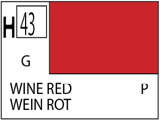 Краска водоразбавляемая художественная MR.HOBBY WINE RED (Глянцевая) 10мл. - фото 1