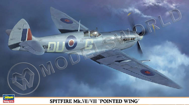 Склеиваемая пластиковая модель самолета Spitfire Mk.VII/VIII. Масштаб 1:48 - фото 1