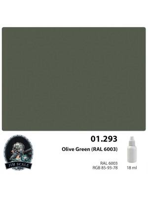 Акриловая краска Jim Scale Olive Green (RAL 6003), 18 мл