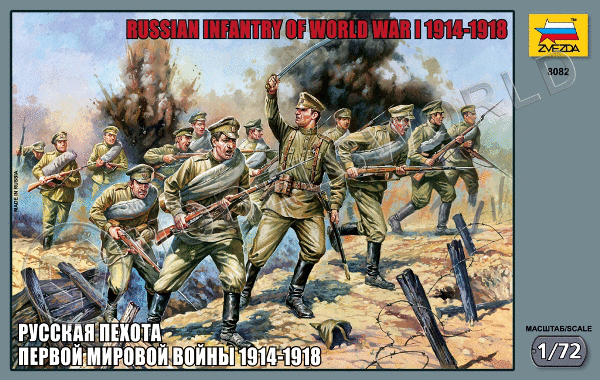Миниатюра Русская пехота Первой мировой войны. Масштаб 1:72 - фото 1