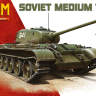 Склеиваемая пластиковая модель Советский средний танк Танк Т-44М. Масштаб 1:35