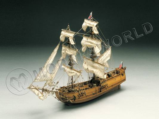 Набор для постройки модели корабля GOLDEN STAR английский бриг XVII в. Масштаб 1:150