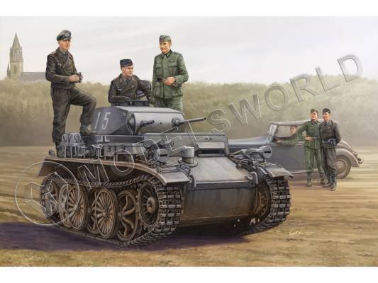 Склеиваемая пластиковая модель Немецкий танк PzKpfw I Ausf C (VK 601). Масштаб 1:35
