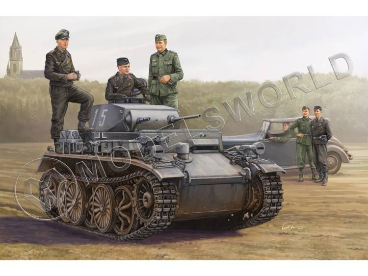 Склеиваемая пластиковая модель Немецкий танк PzKpfw I Ausf C (VK 601). Масштаб 1:35 - фото 1
