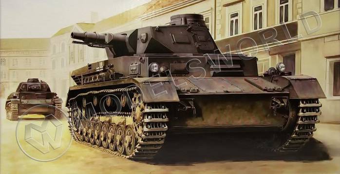 Склеиваемая пластиковая модель Немецкий средний танк Pz.Kpfw.IV Ausf C. Масштаб 1:35