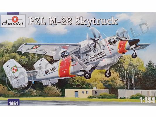 Склеиваемая пластиковая модель самолета PZL M-28 Skytruck. Масштаб 1:144