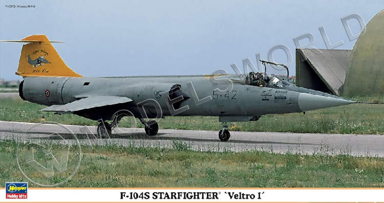 Склеиваемая пластиковая модель самолета F-104S Veltro 1. Масштаб 1:48 - фото 1