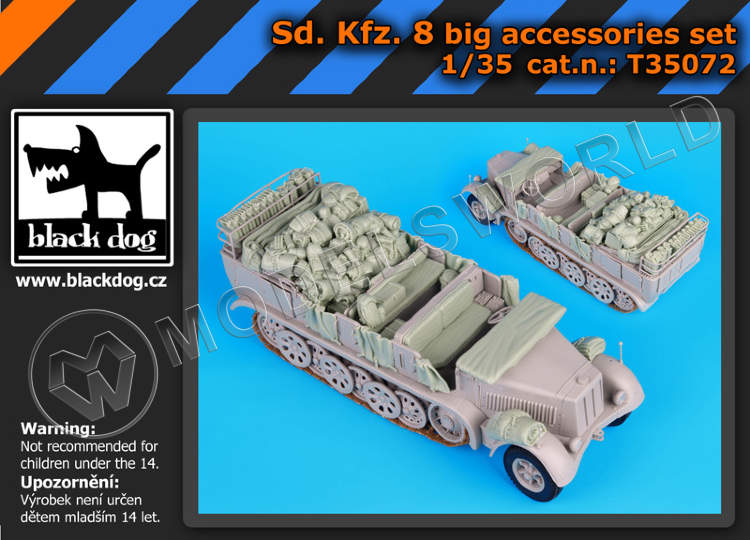 Sd.Kfz 8 big accessories set for Trumpeter 1:35. - фото 1
