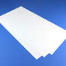 Белый пластик 0.5 мм, 3 листа 15х30 см