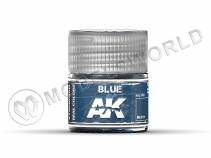 Акриловая лаковая краска AK Interactive Real Colors. Blue. 10 мл