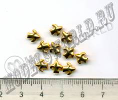 Декоративный элемент, французская лилия, 14 мм, металл 1 шт