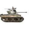 Готовая модель Американский средний танк M4A2 на службе РККА с десантником в масштабе 1:35
