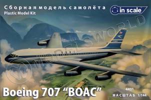 Пластиковая модель 1/144 Boeing 707 авиакомпании BOAC