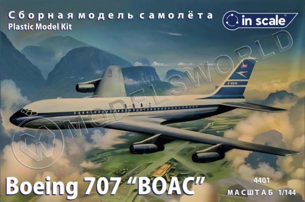 Пластиковая модель 1/144 Boeing 707 авиакомпании BOAC