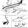 Пластиковая модель 1/144 Boeing 707 авиакомпании Qantas