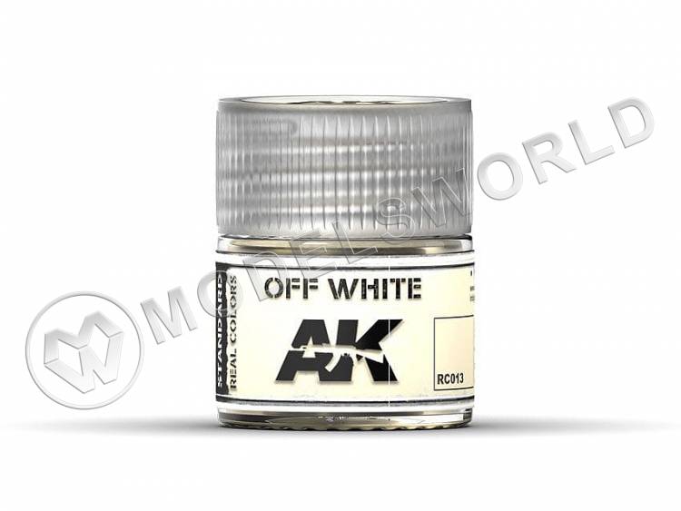 Акриловая лаковая краска AK Interactive Real Colors. Off White. 10 мл - фото 1