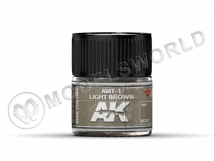 Акриловая лаковая краска AK Interactive Real Colors. AMT-1 Light Brown. 10 мл - фото 1