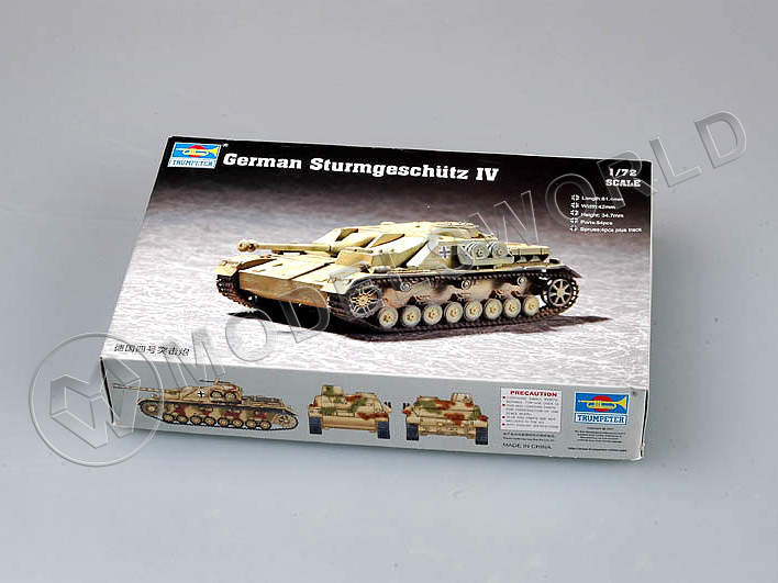 Склеиваемая пластиковая модель Немецкая САУ Sturmgeschütz IV. Масштаб 1:72 - фото 1