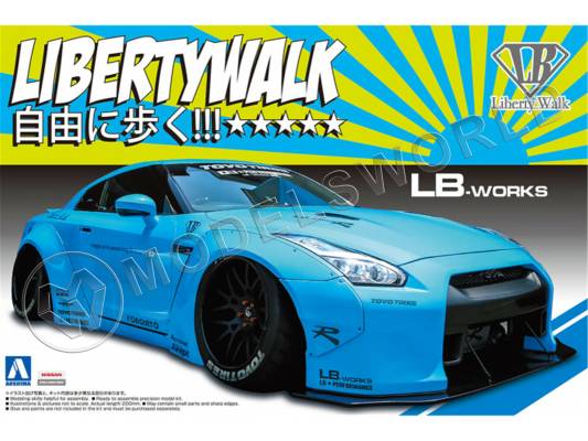 Склеиваемая пластиковая модель Nissan LB Works R35 GT-R Ver.1. Масштаб 1:24
