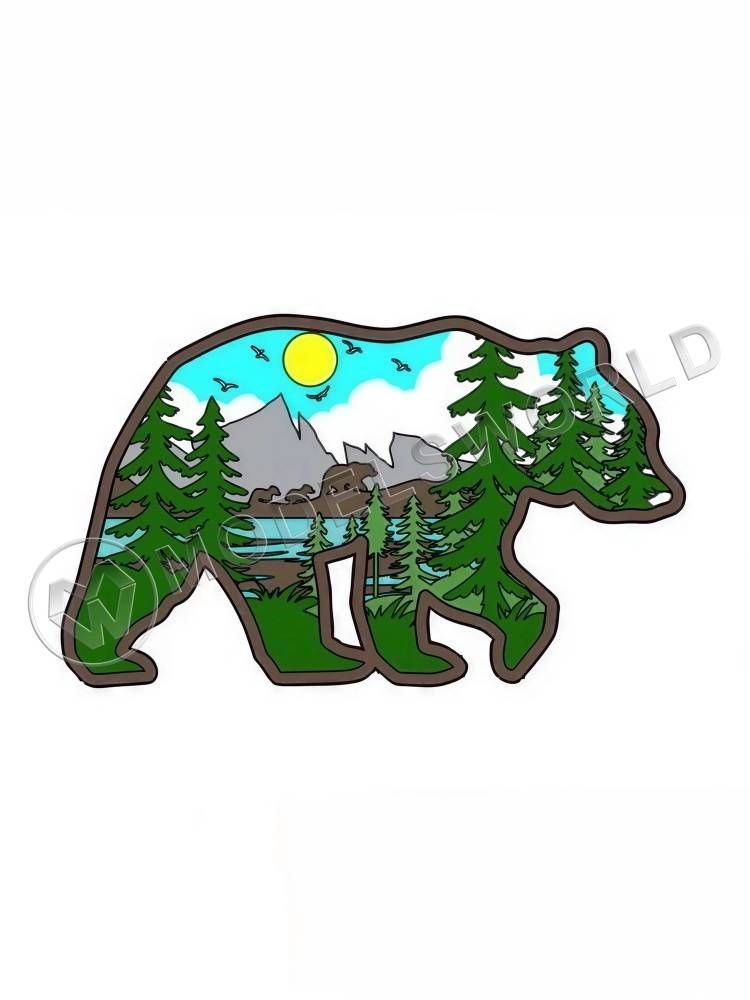 Многослойные картины из картона в ассортименте - фото 1