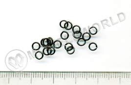Кольцо, черненая латунь, 4 мм, 30 шт