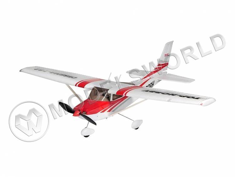 Радиоуправляемая модель самолёта Top RC Cessna 182 400 class красная 965мм 2.4G 4-ch LiPo RTF - фото 1