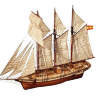 Набор для постройки модели корабля CALA ESMERALDA. Масштаб 1:58