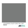Акриловая лаковая краска AK Interactive Real Colors. Staubgrau-Dusty Grey RAL 7037. 10 мл